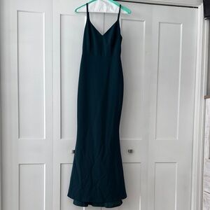 Elegant green Maxi Dress